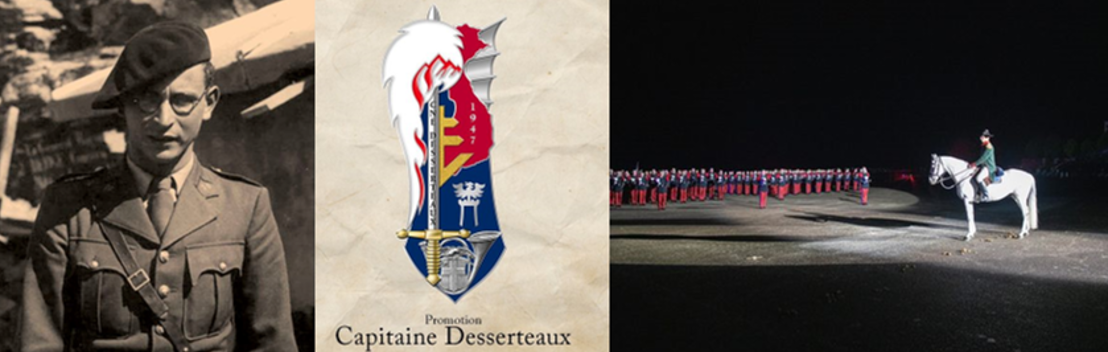 Le capitaine Henry Desserteaux, parrain de la 210e promotion de l’Ecole spéciale militaire de Saint-Cyr.