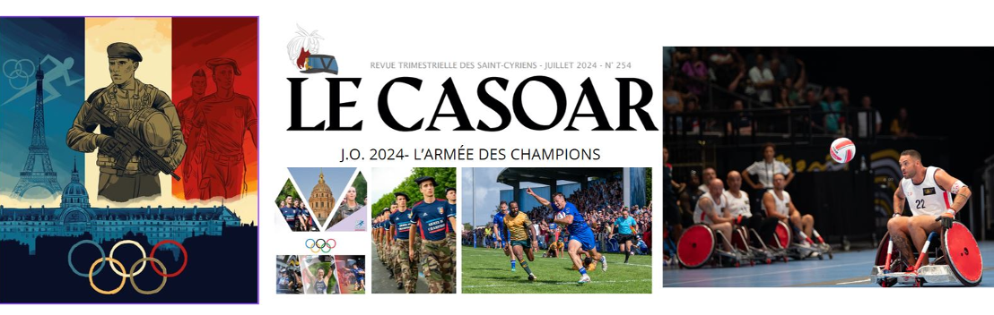 JOP 2024,  L'ARMÉE DES CHAMPIONS :    LE CASOAR  de juillet  est en ligne  