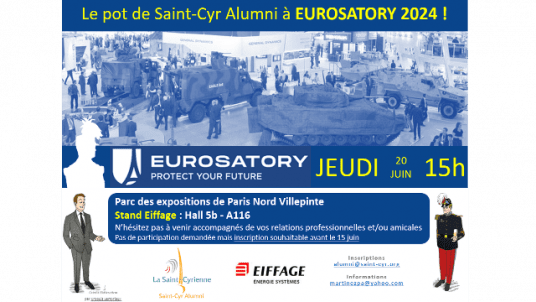 Pot de Saint-Cyr Alumni à Eurosatory 2024